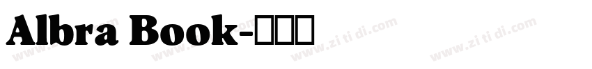 Albra Book字体转换